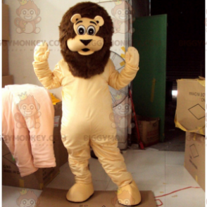 Lion BIGGYMONKEY™ maskottiasu ruskealla harjalla - Leijonan maskotit - BIGGYMONKEY_014864 - BiggyMonkey.com