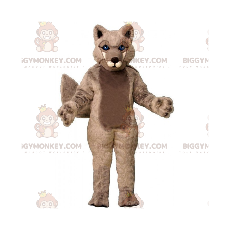 Traje de mascote de animal selvagem BIGGYMONKEY™ - Lobo – Traje de mascote de animal selvagem BIGGYMONKEY™ - Lobo –