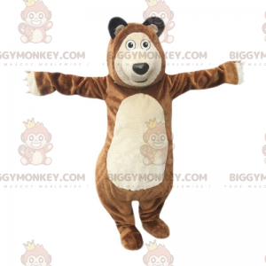 Vildt dyr BIGGYMONKEY™ maskotkostume - brun bjørn