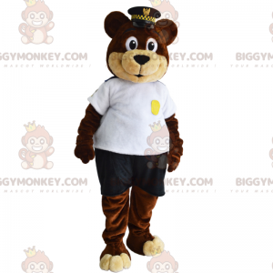 Κοστούμι μασκότ με αστείο χαρακτήρα BIGGYMONKEY™ με μπλε φασόλι