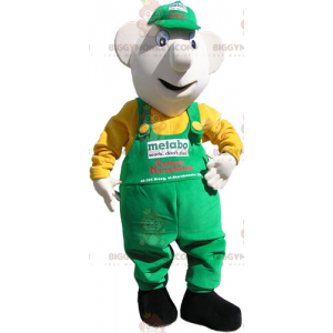 Costume de mascotte BIGGYMONKEY™ bonhomme avec casquette et