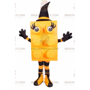 Lego Brick BIGGYMONKEY™ Mascot Costume - Yellow Witch -