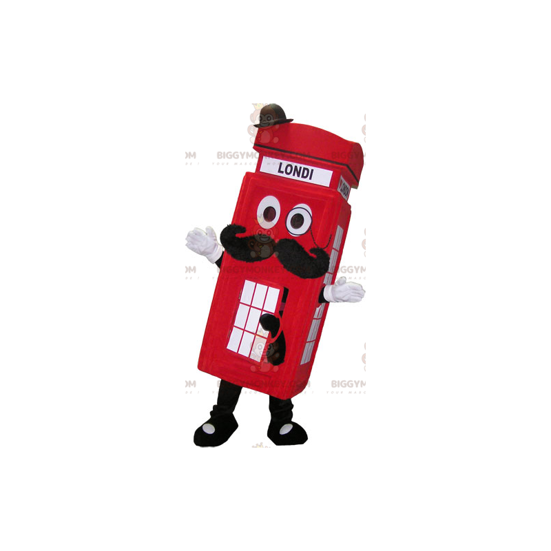 BIGGYMONKEY™ English Phone Booth Mascot Costume -