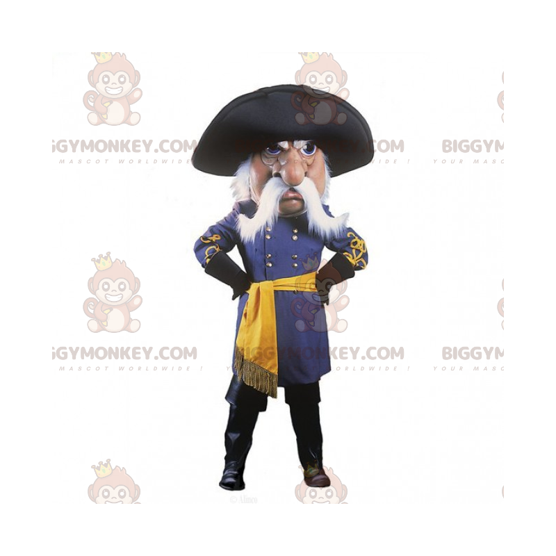 Costume de mascotte BIGGYMONKEY™ capitaine de bateau - Costume de mascotte BIGGYMONKEY™ capitaine de bateau -
