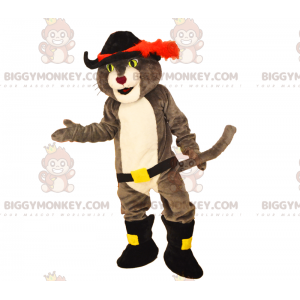 Costume de mascotte BIGGYMONKEY™ chat botte avec une épée -