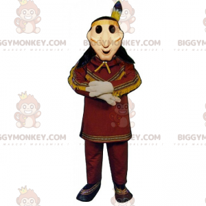 BIGGYMONKEY™ Native American Tribal Chief Mascot-kostume -