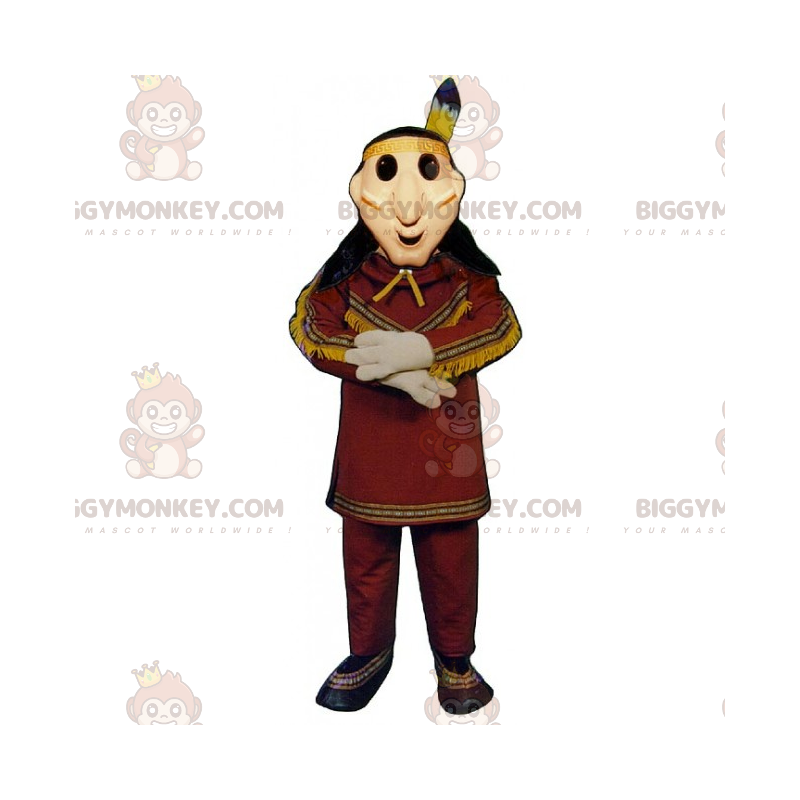 Kostium maskotki wodza plemienia BIGGYMONKEY™ rdzennych Kostium maskotki wodza plemienia BIGGYMONKEY™ rdzennych