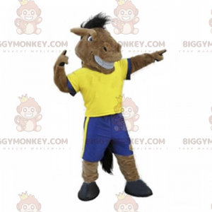 BIGGYMONKEY™ Horse Mascot Costume In Sportswear -