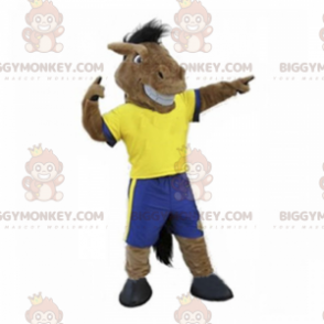 BIGGYMONKEY™ Horse Mascot Costume In Sportswear –