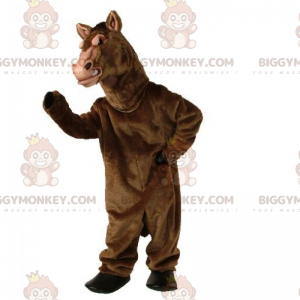 BIGGYMONKEY™ Brown Shiny Horse Mascot Costume - Biggymonkey.com