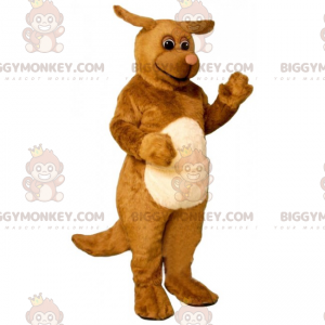 BIGGYMONKEY™ Brown Dog Mascot Costume with Small Ears -