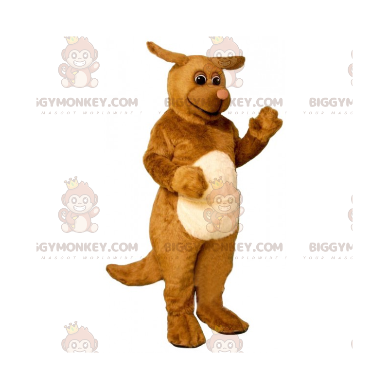 Costume de mascotte BIGGYMONKEY™ chien marron avec petites