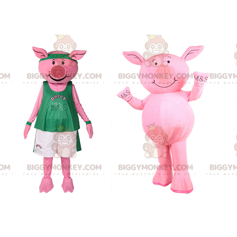 BIGGYMONKEY™ Pig Mascot Costume In Sportswear – Biggymonkey.com BIGGYMONKEY™ Pig Mascot Costume In Sportswear – Biggymonkey.com