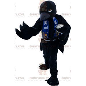 BIGGYMONKEY™ Raven Rugby-Spieler-Maskottchen-Kostüm -