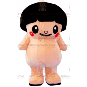 BIGGYMONKEY™ Velký růžový kostým maskota sumo s mísou –