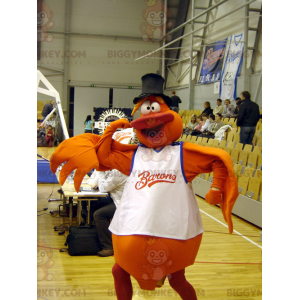 Orange Bird Man BIGGYMONKEY™ Maskottchen-Kostüm -