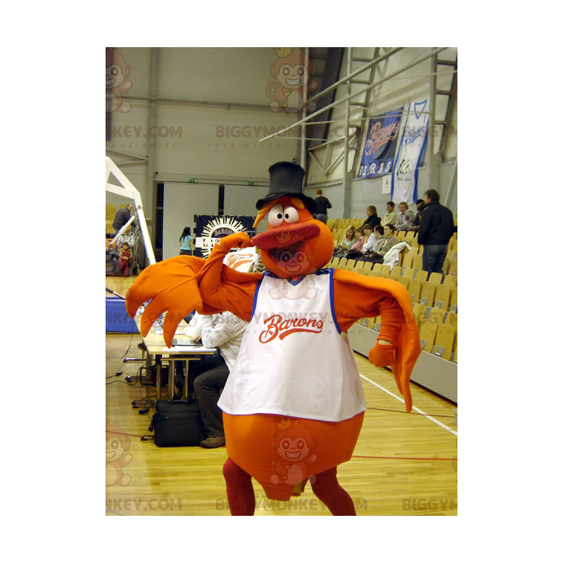 Orange Bird Man BIGGYMONKEY™ Maskotdräkt - BiggyMonkey maskot Orange Bird Man BIGGYMONKEY™ Maskotdräkt - BiggyMonkey maskot