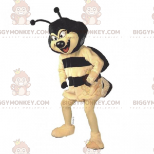 Costume de mascotte BIGGYMONKEY™ d'abeille a la tète noire -