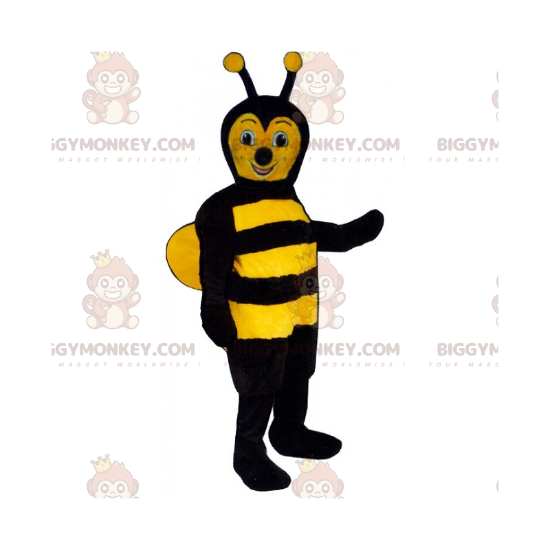 Costume de mascotte BIGGYMONKEY™ d'abeille au pelage doux - Costume de mascotte BIGGYMONKEY™ d'abeille au pelage doux -