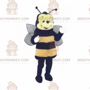 Round Face Bee BIGGYMONKEY™ maskotkostyme - Bie maskoter - BIGGYMONKEY_014923 - BiggyMonkey.com