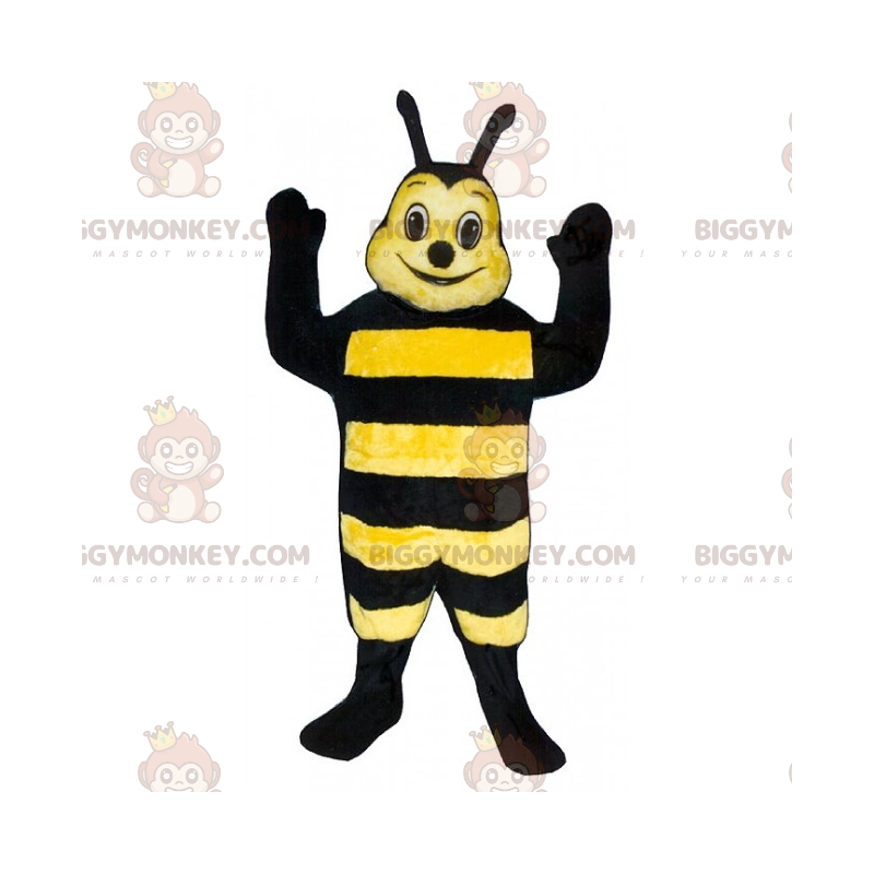 BIGGYMONKEY™ mehiläinen pienellä antennilla maskottiasu - BIGGYMONKEY™ mehiläinen pienellä antennilla maskottiasu -