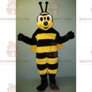 Kostým maskota Bee BIGGYMONKEY™ s velkýma očima a úsměvem –