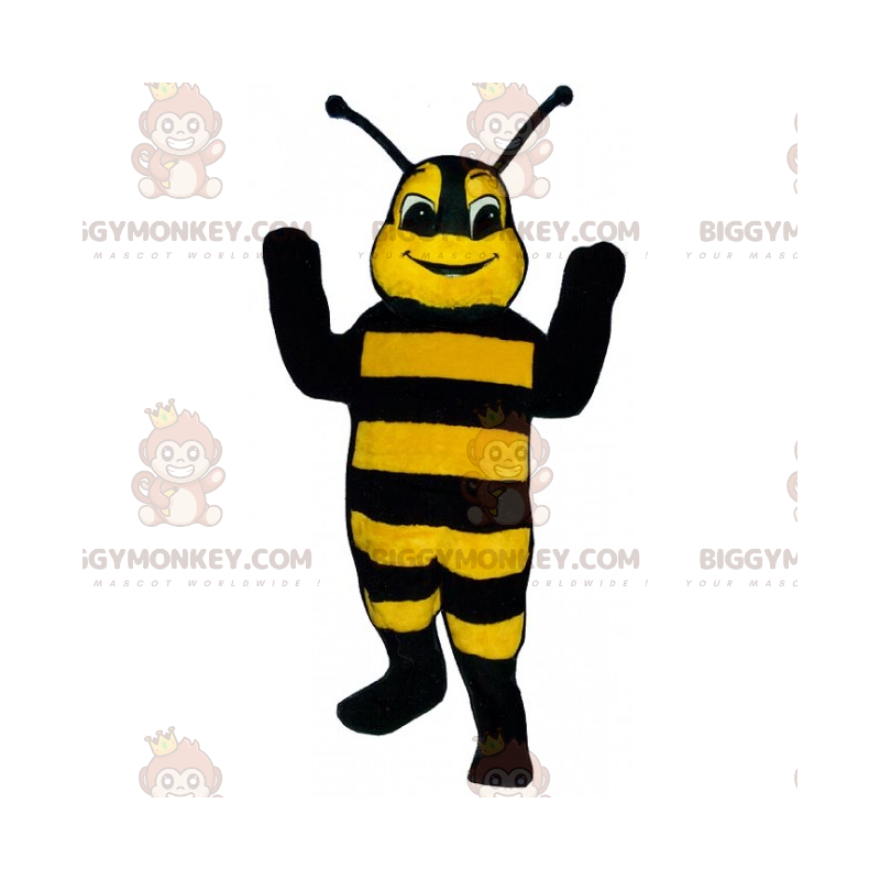 Gele en zwarte bij BIGGYMONKEY™ mascottekostuum - Gele en zwarte bij BIGGYMONKEY™ mascottekostuum -