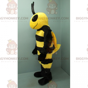 Traje de mascote BIGGYMONKEY™ Abelha preta e amarela com