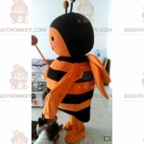 Costume de mascotte BIGGYMONKEY™ d'abeille orange -