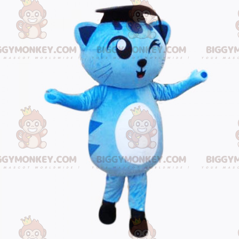 Suloinen kissan BIGGYMONKEY™ maskottiasu - Valmistuminen - Suloinen kissan BIGGYMONKEY™ maskottiasu - Valmistuminen -