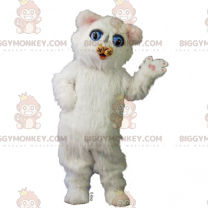 Χαριτωμένη στολή μασκότ BIGGYMONKEY™ White Kitten - Μασκότ για γάτες - BIGGYMONKEY_014956 - BiggyMonkey.com