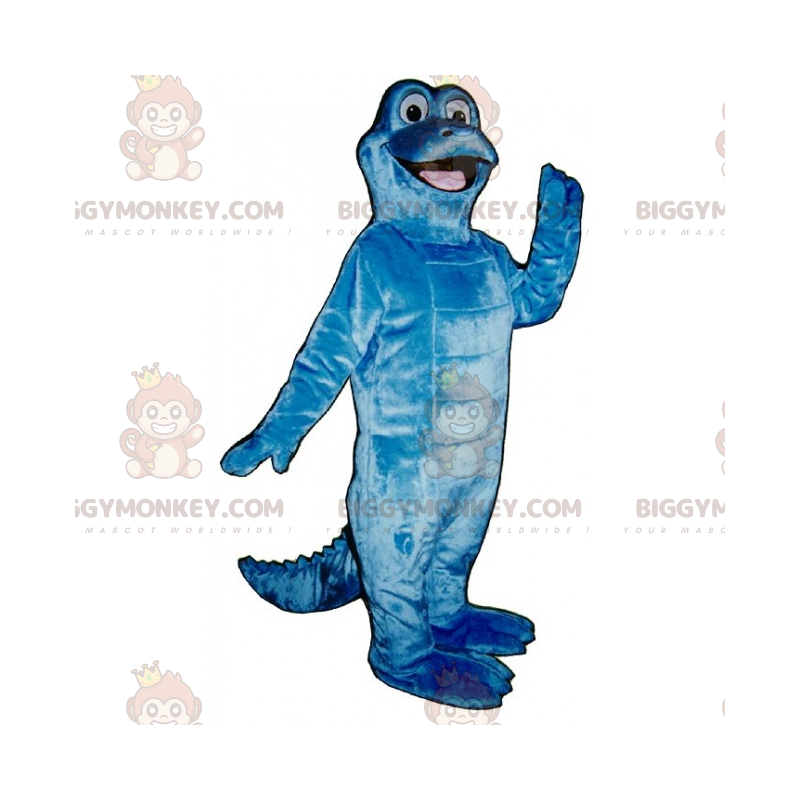 BIGGYMONKEY™ Schattige blauwe dinosaurus met grote glimlach BIGGYMONKEY™ Schattige blauwe dinosaurus met grote glimlach