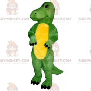 BIGGYMONKEY™ söt gul magad Dino maskotdräkt - BiggyMonkey maskot