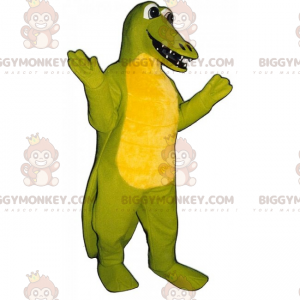 Traje de mascote bonito e sorridente do Dino BIGGYMONKEY™ –