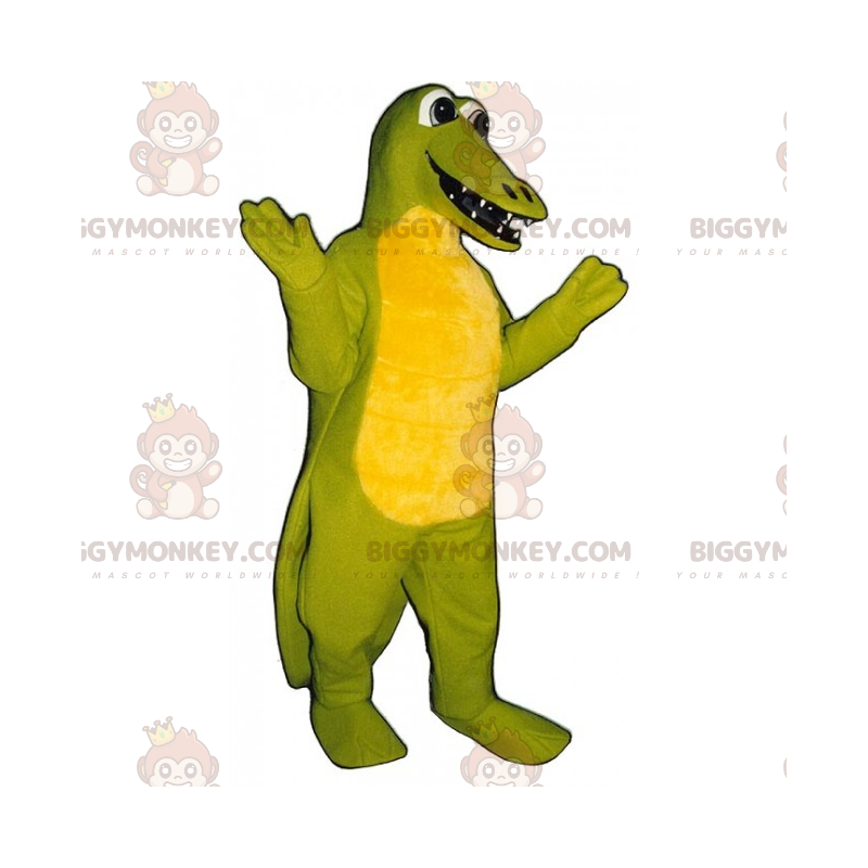 Χαριτωμένο χαμογελαστό κοστούμι μασκότ Dino BIGGYMONKEY™ - Μασκότ δεινοσαύρων - BIGGYMONKEY_014963 - BiggyMonkey.com
