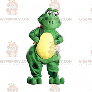 Niedlicher lächelnder Frosch BIGGYMONKEY™ Maskottchen-Kostüm -