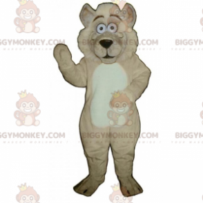 Kostium maskotki sympatycznego wilka BIGGYMONKEY™ -