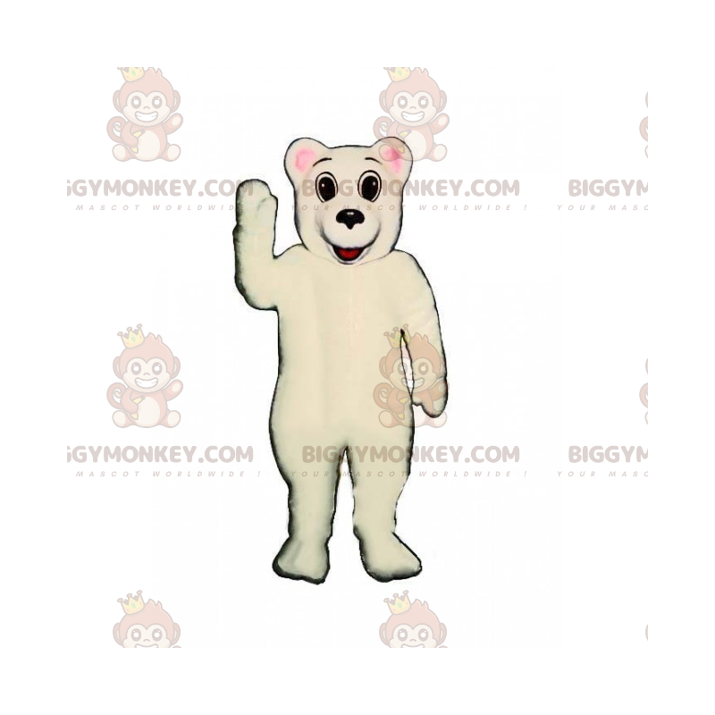 Simpatico costume da mascotte dell'orso polare BIGGYMONKEY™ - Simpatico costume da mascotte dell'orso polare BIGGYMONKEY™ -