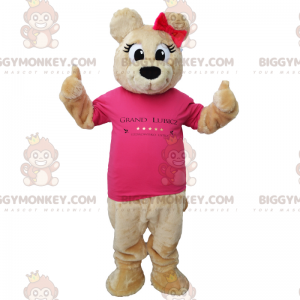 BIGGYMONKEY™ Cute Bear T-paita maskottiasu - Karhun maskotti - BIGGYMONKEY_014992 - BiggyMonkey.com