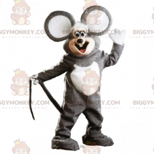 BIGGYMONKEY™ maskotdräkt av bedårande mus med mycket stora öron