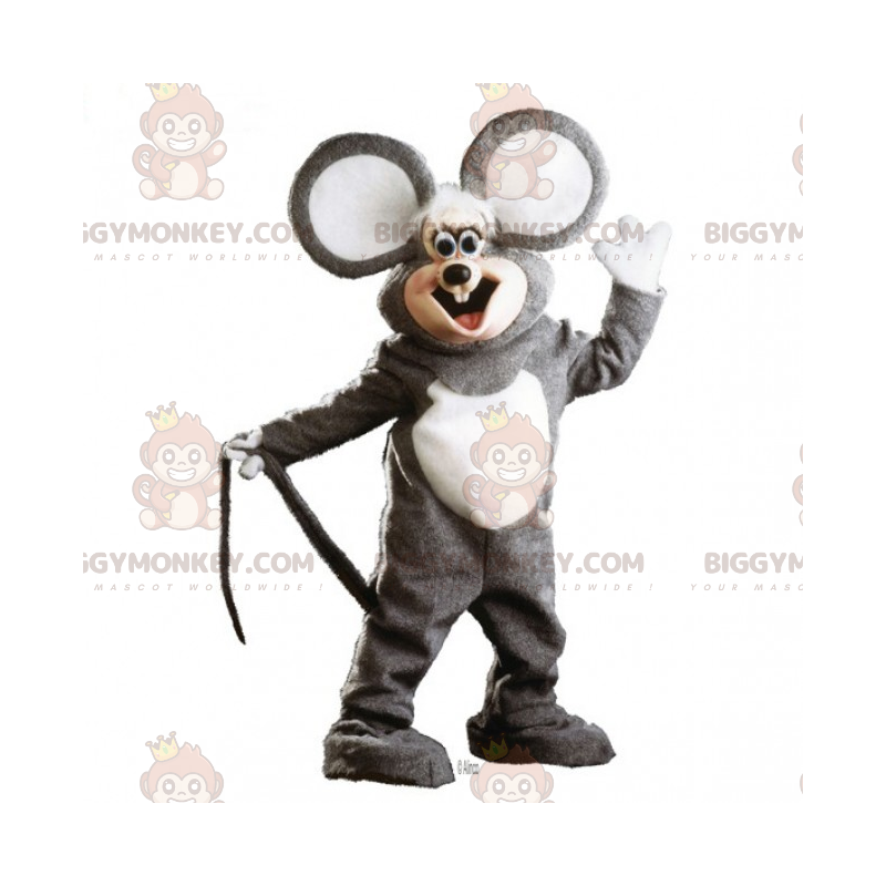 BIGGYMONKEY™ mascot costume of adorable mouse with very big
