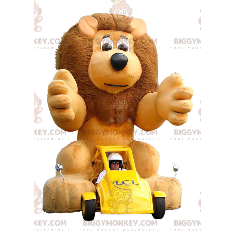 BIGGYMONKEY™ Big Mane Lion Maskottchen-Kostüm - Biggymonkey.com
