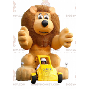 BIGGYMONKEY™ Big Mane Lion Maskottchen-Kostüm - Biggymonkey.com