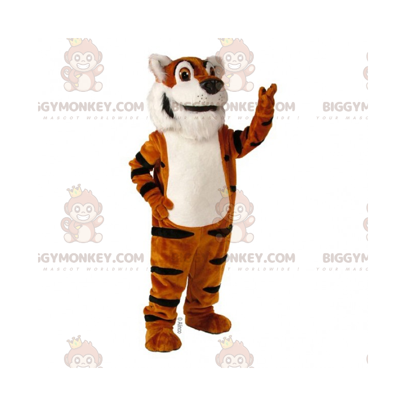 BIGGYMONKEY™ Lindo disfraz de mascota de tigre de vientre BIGGYMONKEY™ Lindo disfraz de mascota de tigre de vientre