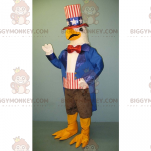 Αμερικανικό φόρεμα μασκότ White Eagle BIGGYMONKEY™ -