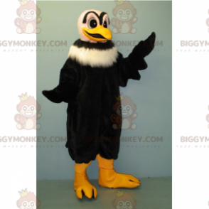 BIGGYMONKEY™ maskotdrakt for svart gribbe med hvit krage - Fuglemaskot - BIGGYMONKEY_015023 - BiggyMonkey.com