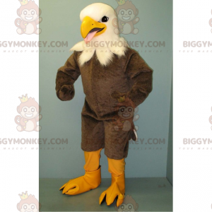 Weißkopf-grauer Adler BIGGYMONKEY™ Maskottchen-Kostüm -