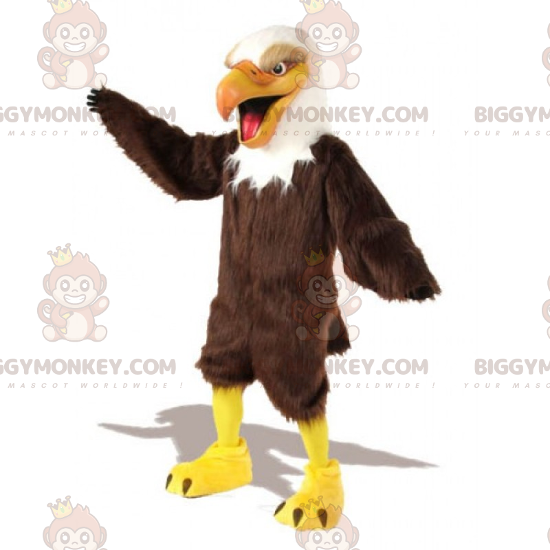 Fato de mascote BIGGYMONKEY™ de pássaro preto com Cortar L (175-180CM)