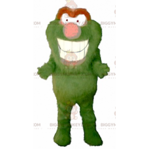 Alle Furry Green og Orange Monster BIGGYMONKEY™ maskotkostume - Monster maskoter - BIGGYMONKEY_01828 - BiggyMonkey.com