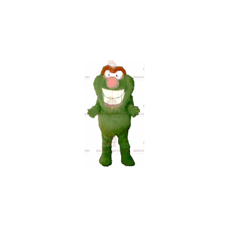 Alle Furry Green og Orange Monster BIGGYMONKEY™ maskotkostume -